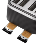 Russell Hobbs Brontë 4 slice toaster black, imported from the UK