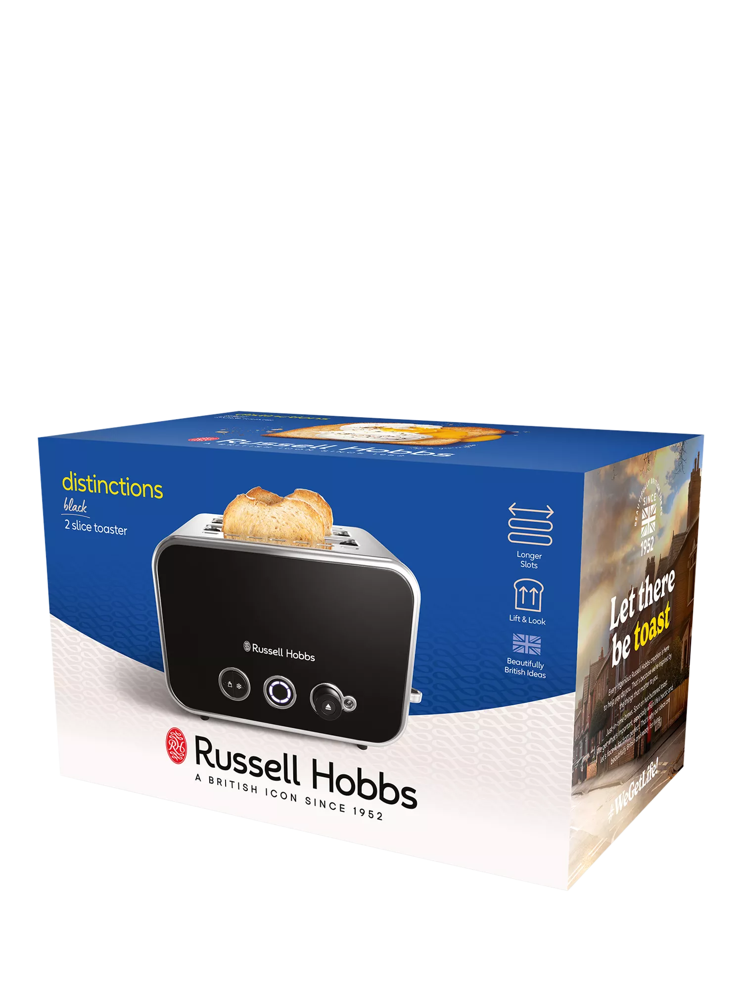 Russell Hobbs Distinctions 2 Slice Toaster Black (British brand)
