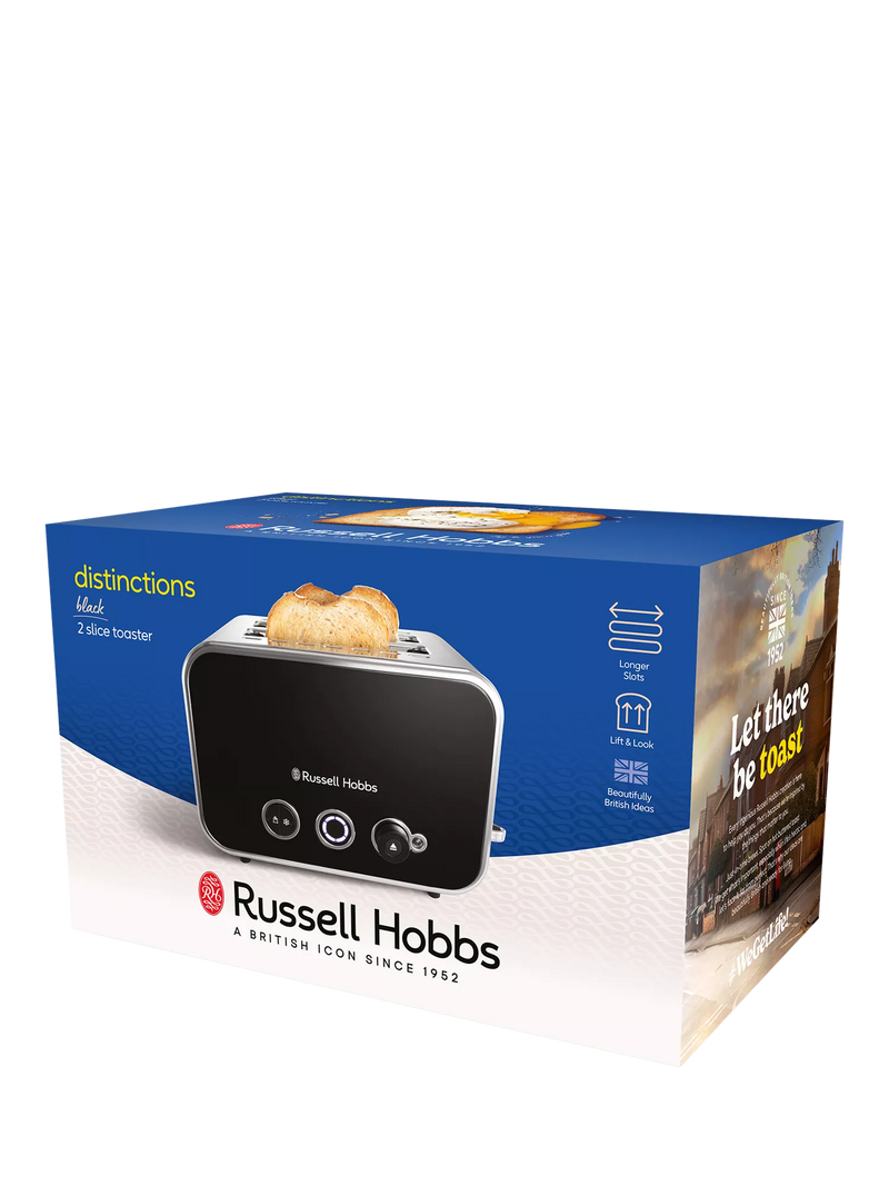 Russell Hobbs Distinctions 2 Slice Toaster Black (British brand)