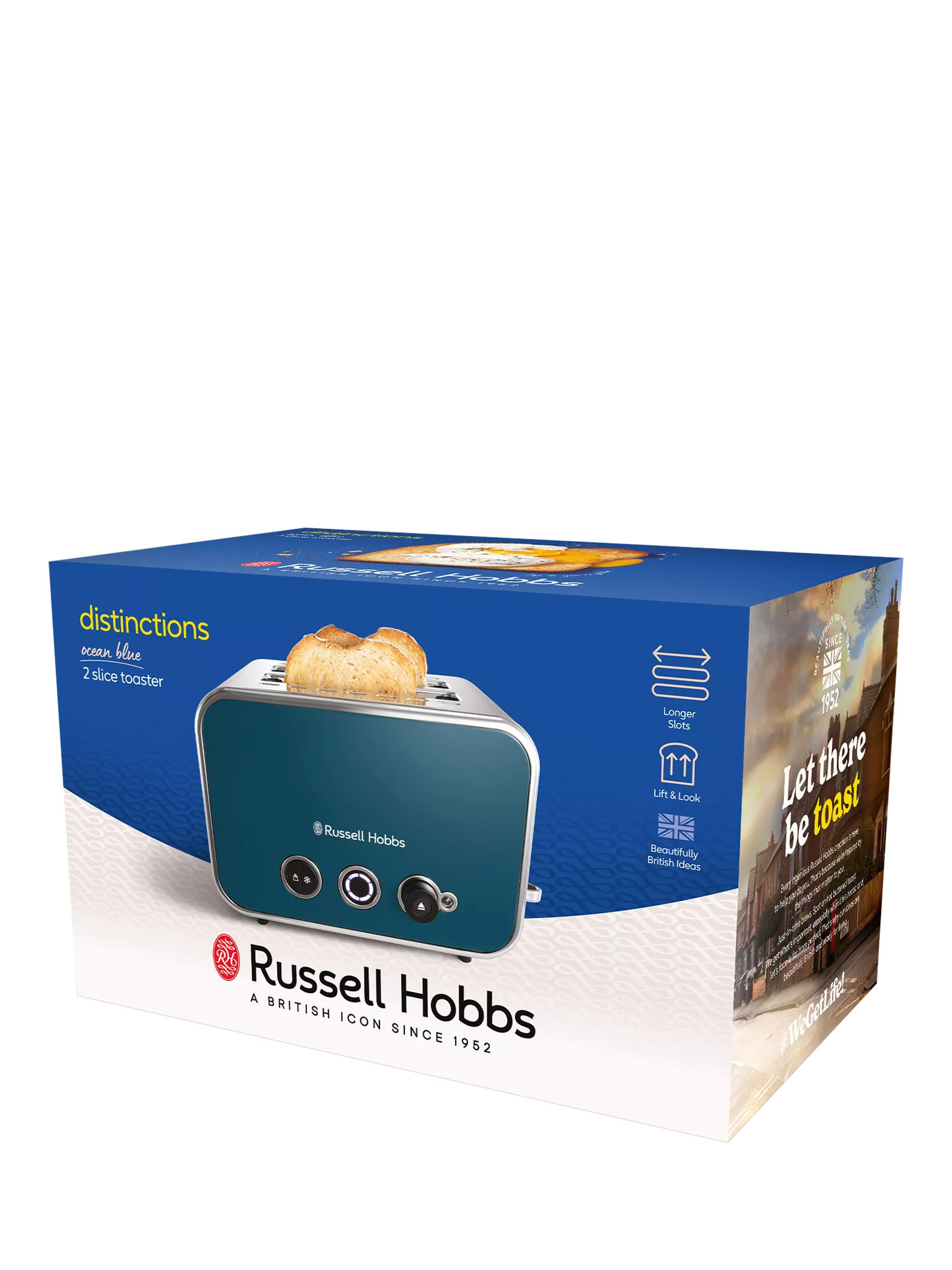 Russell Hobbs toaster 2 slice ocean blue, UK version