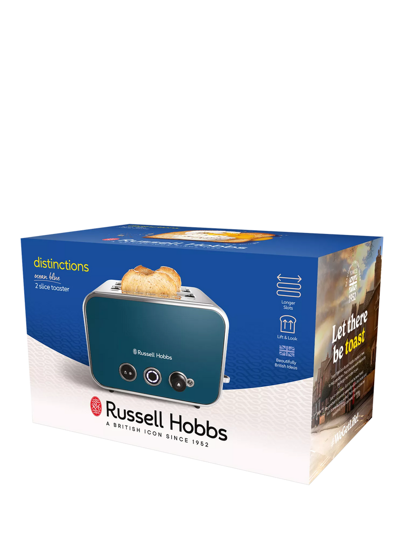 Russell Hobbs toaster 2 slice ocean blue, UK version
