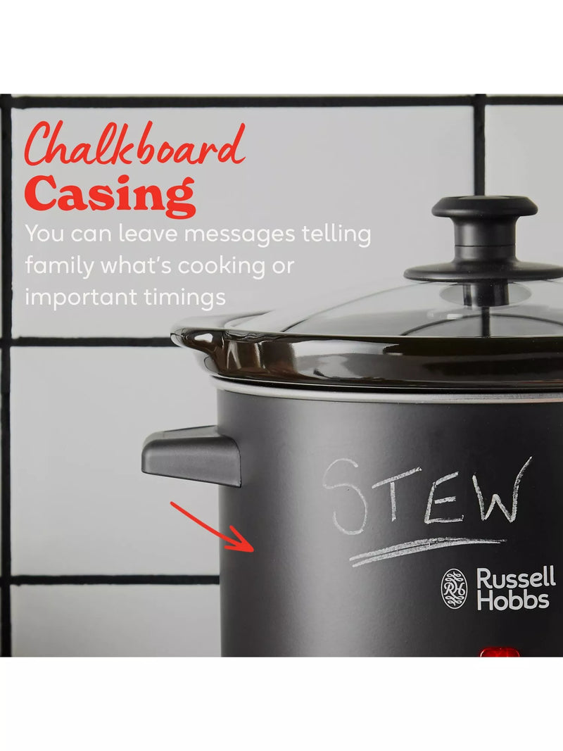 Russell Hobbs 3.5L black slow cooker, UK version