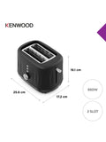 Kenwood Ripple toaster 2-slice, imported from the UK