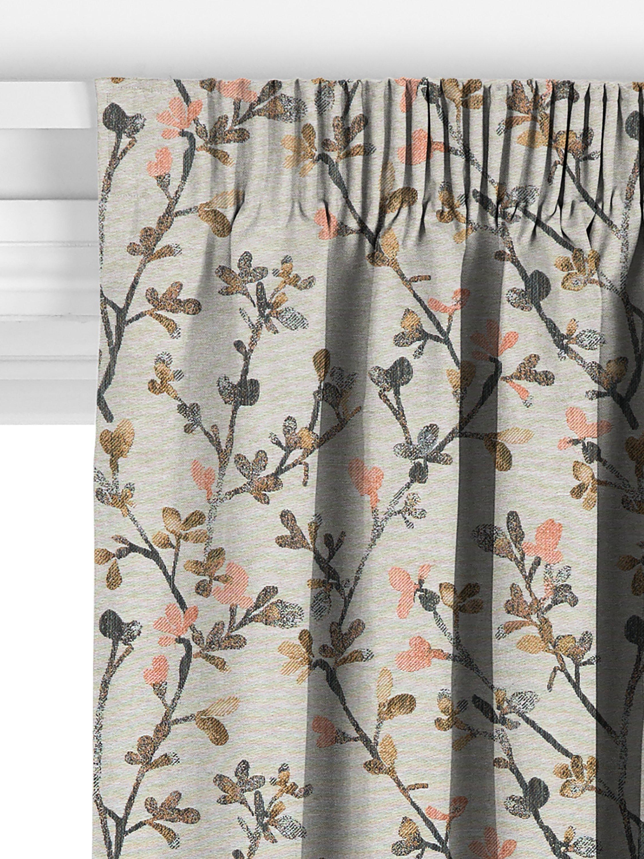 John Lewis Elena Blossom multi fabric curtains 143x140cm - British product