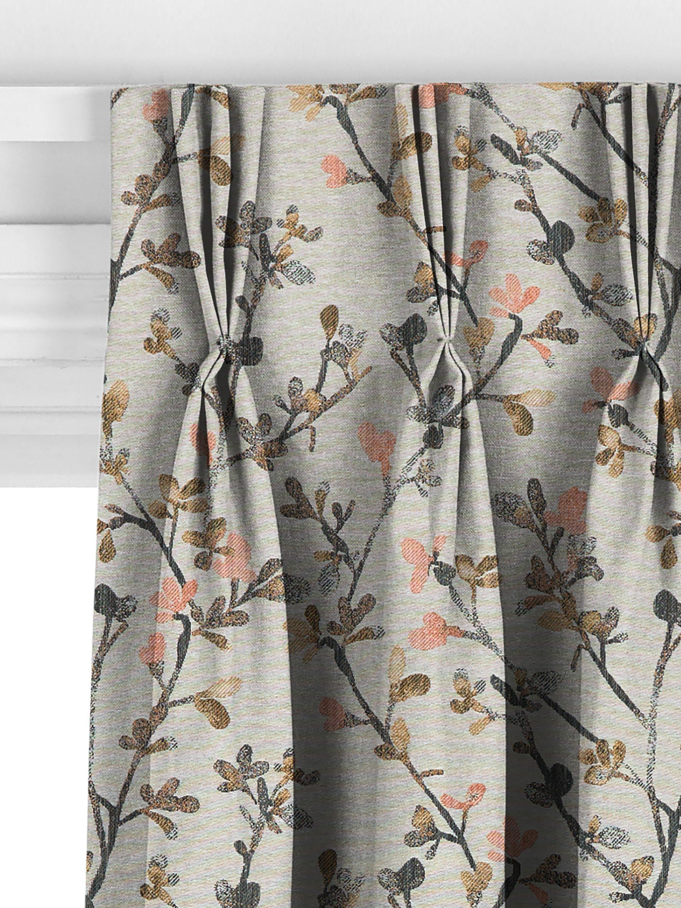 John Lewis Elena Blossom multi fabric curtains 143x140cm - British product
