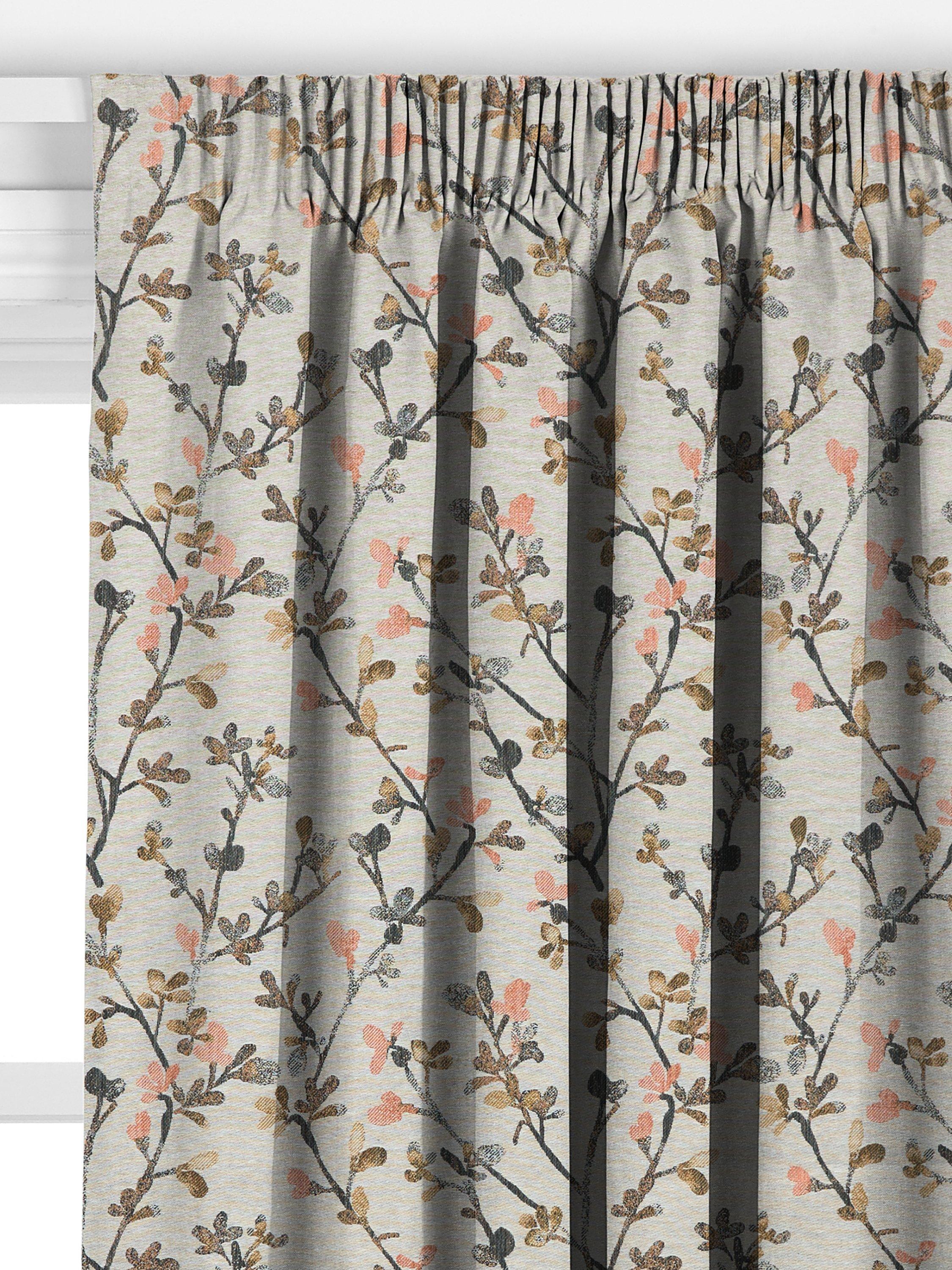John Lewis Elena Blossom multi fabric curtains 143x140cm - British product