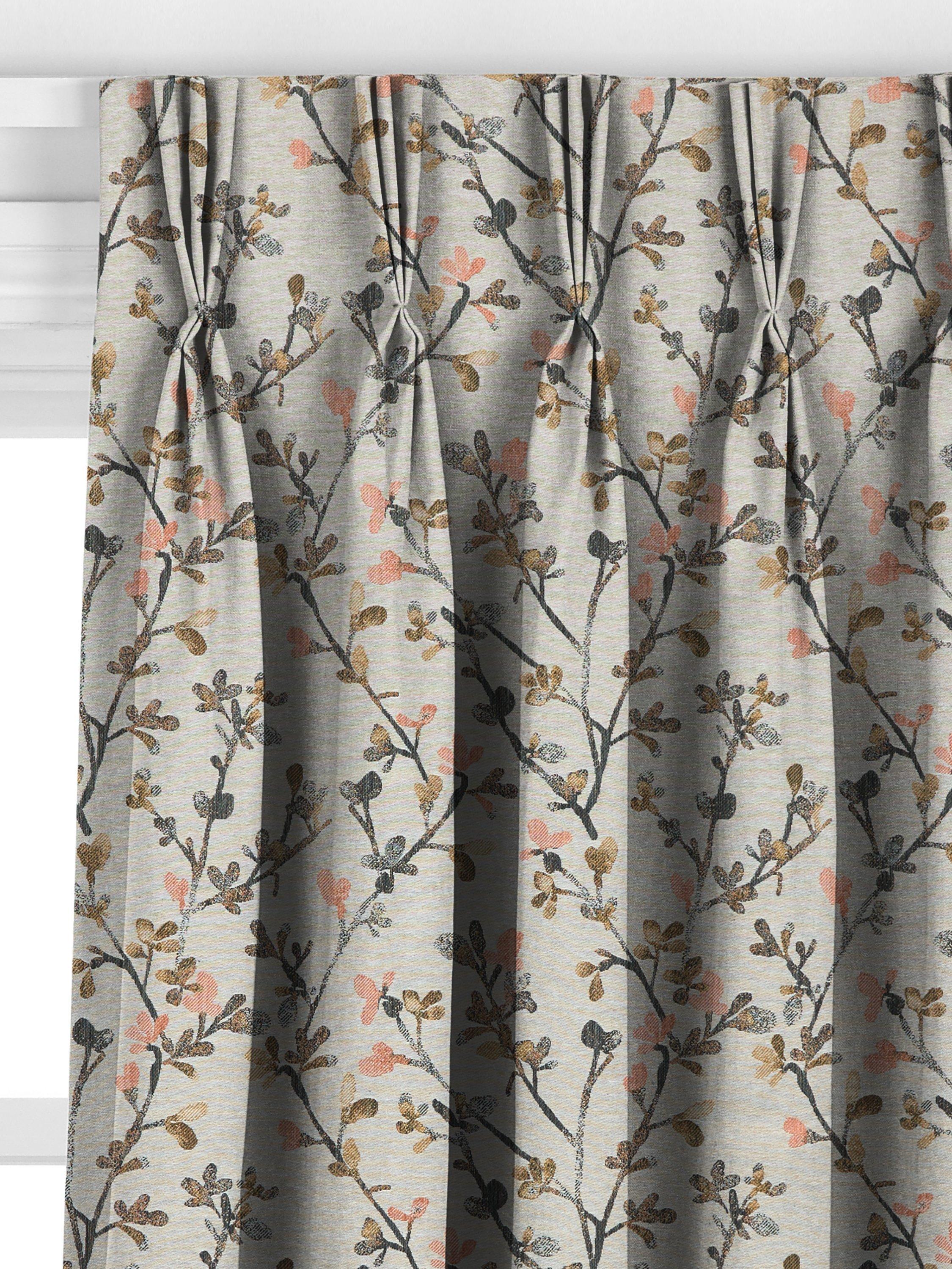 John Lewis Elena Blossom multi fabric curtains 143x140cm - British product