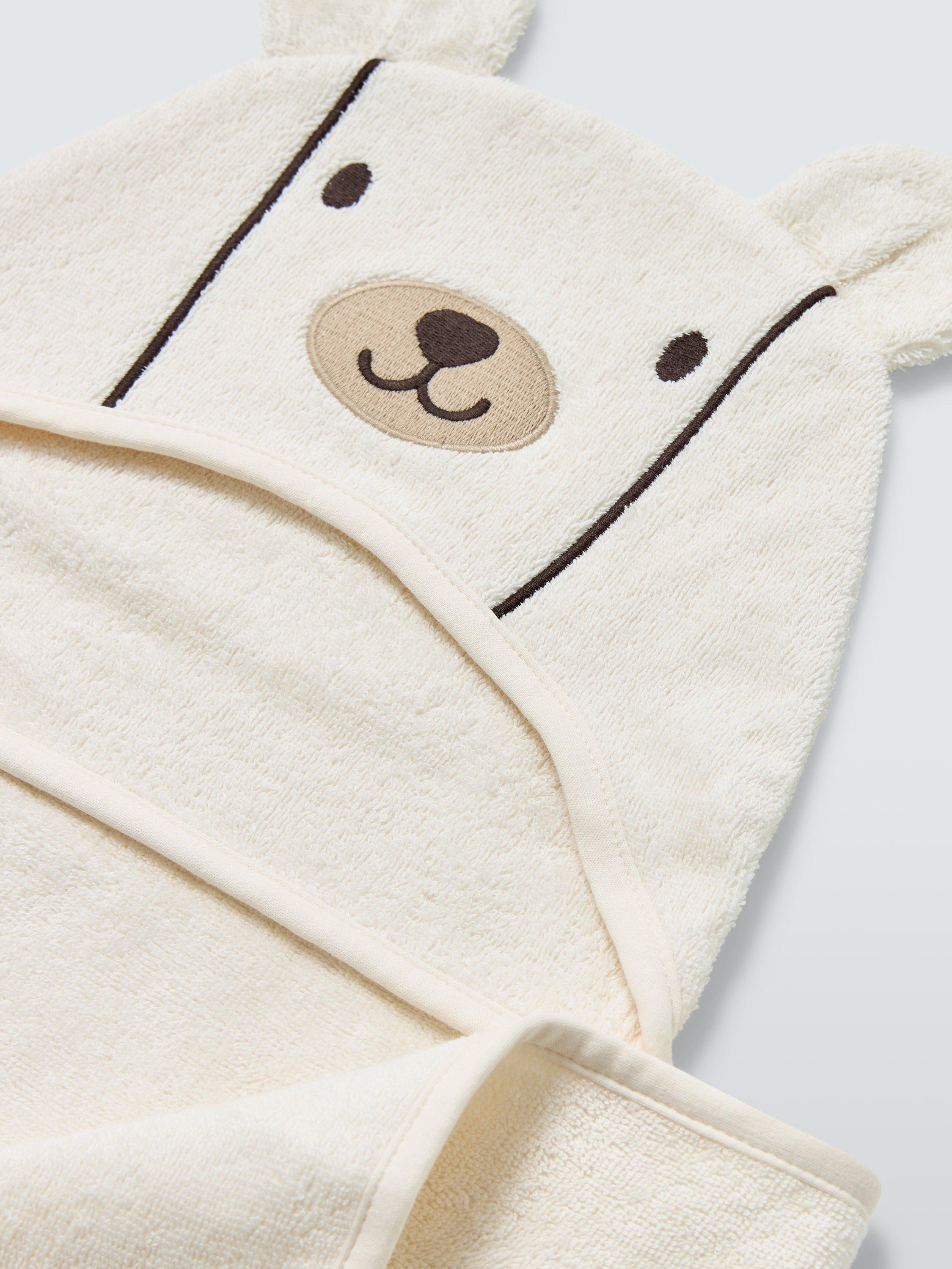 John Lewis baby hooded towel white 95x60cm, imported from the UK