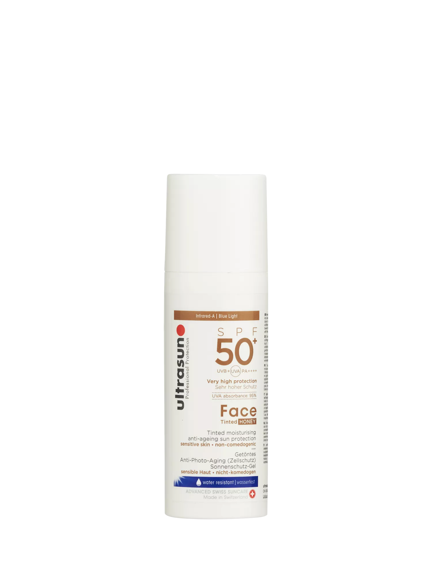 Ultrasun face tinted SPF 50+ sun cream 50ml, imported from the UK