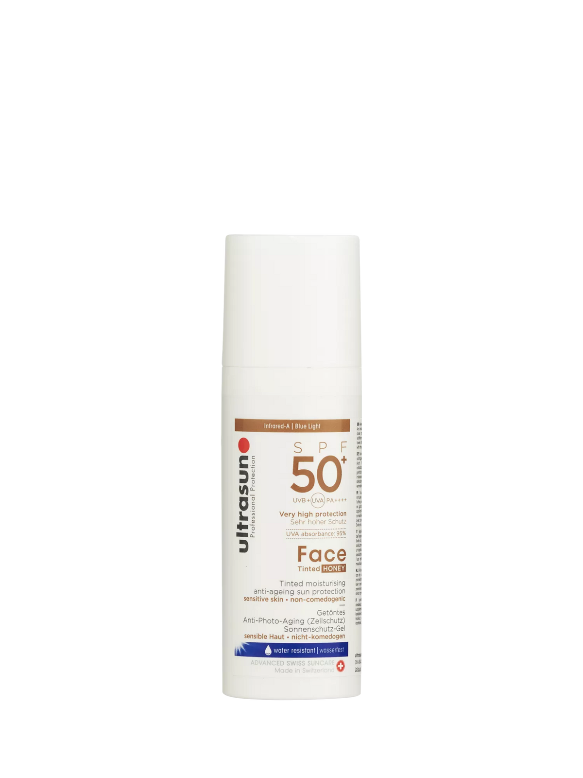 Ultrasun face tinted SPF 50+ sun cream 50ml, imported from the UK