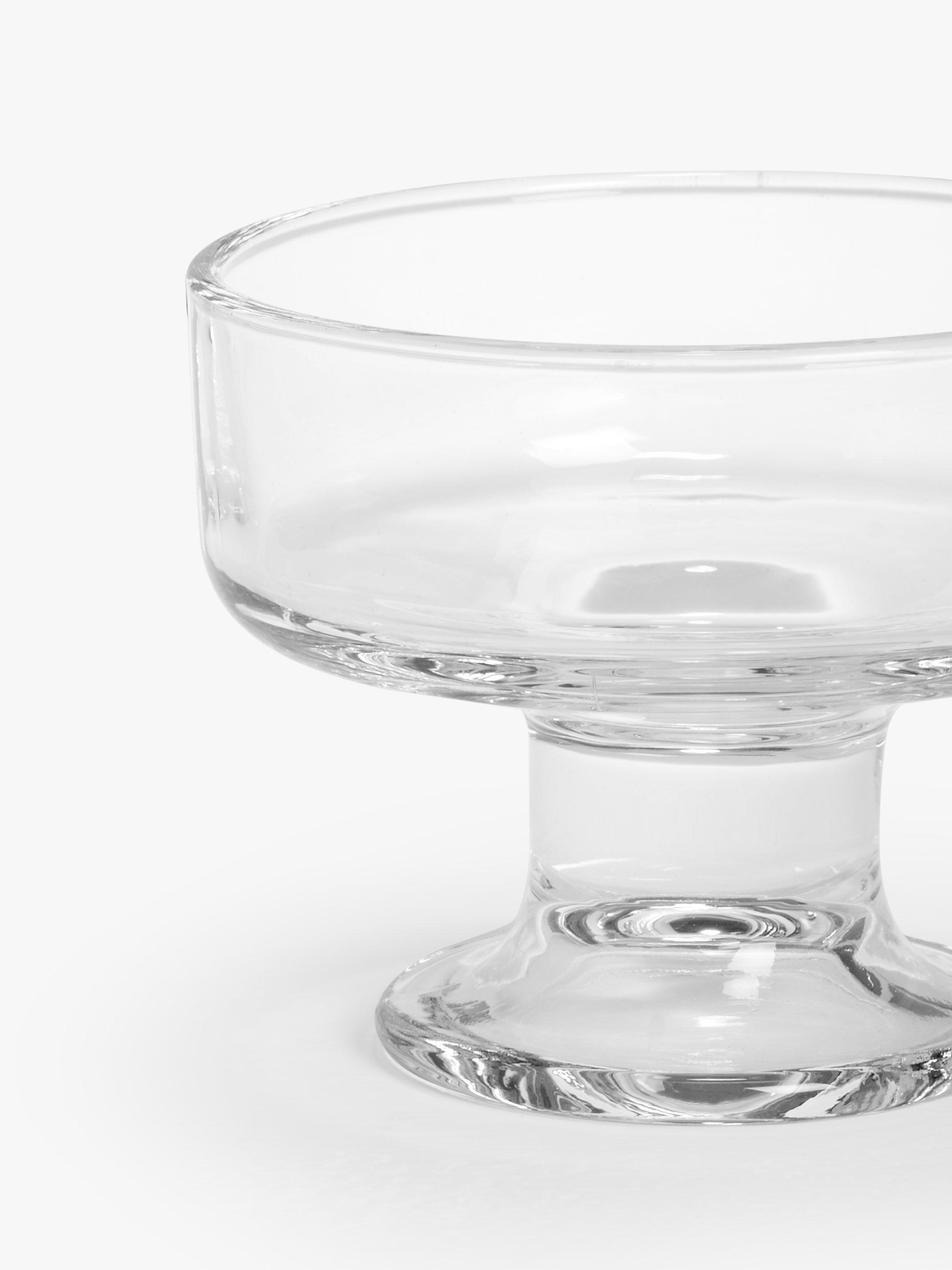 John Lewis clear glass sundae dish set of 4 (British brand)