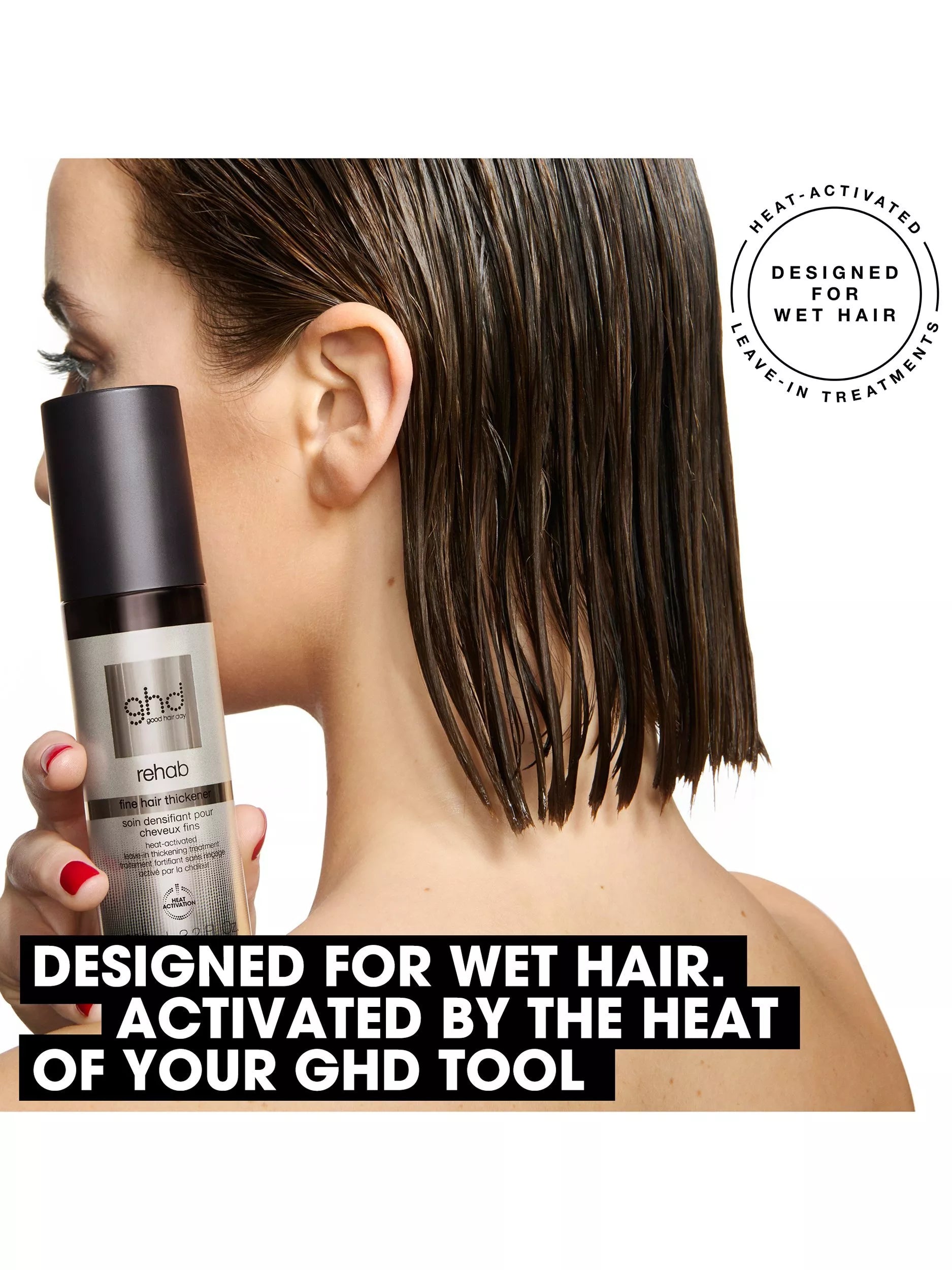 ghd Rehab Fine Hair Thickener 95ml (British brand)