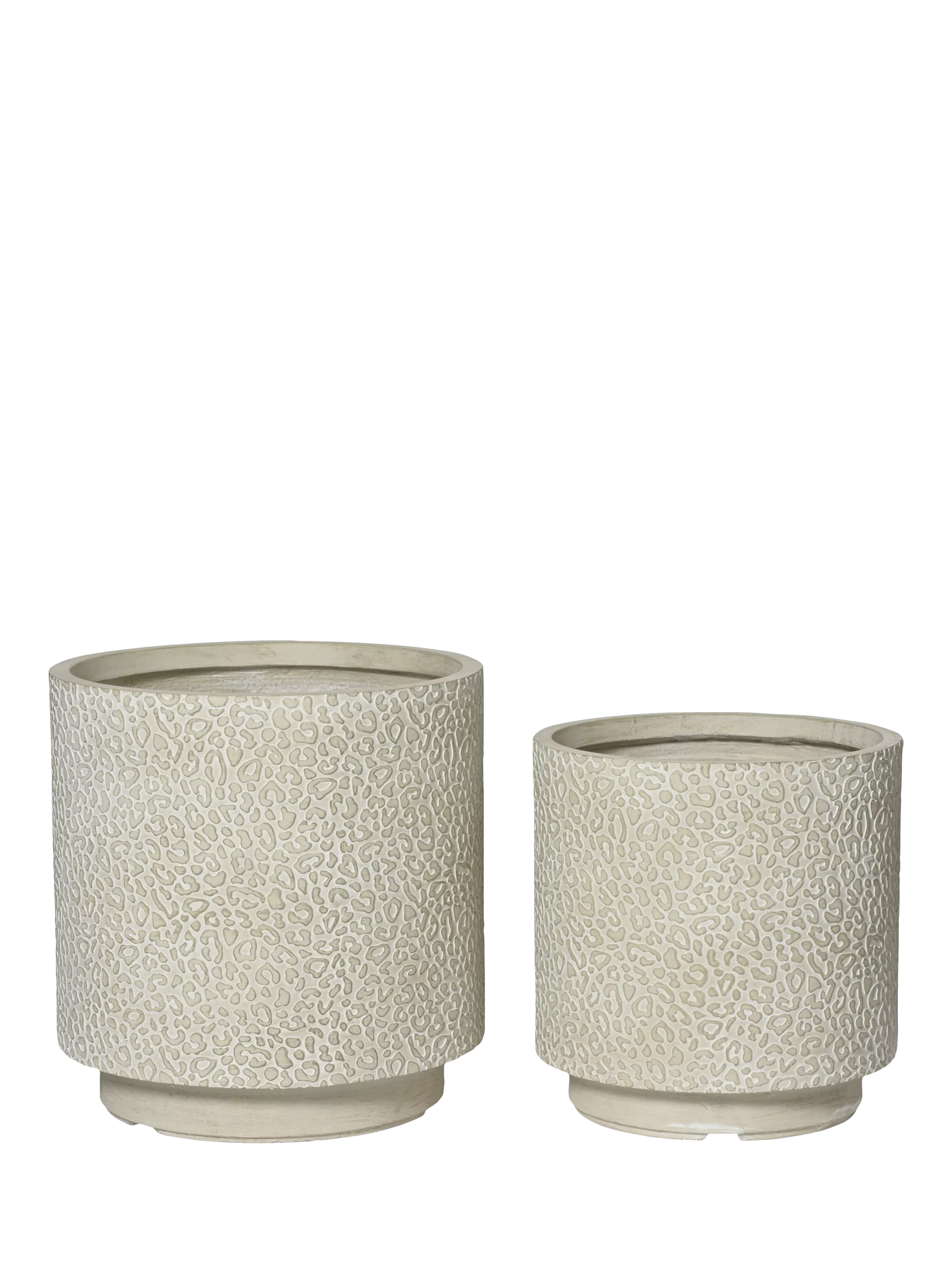 Kaemingk leopard print outdoor planters set of 2 - British product
