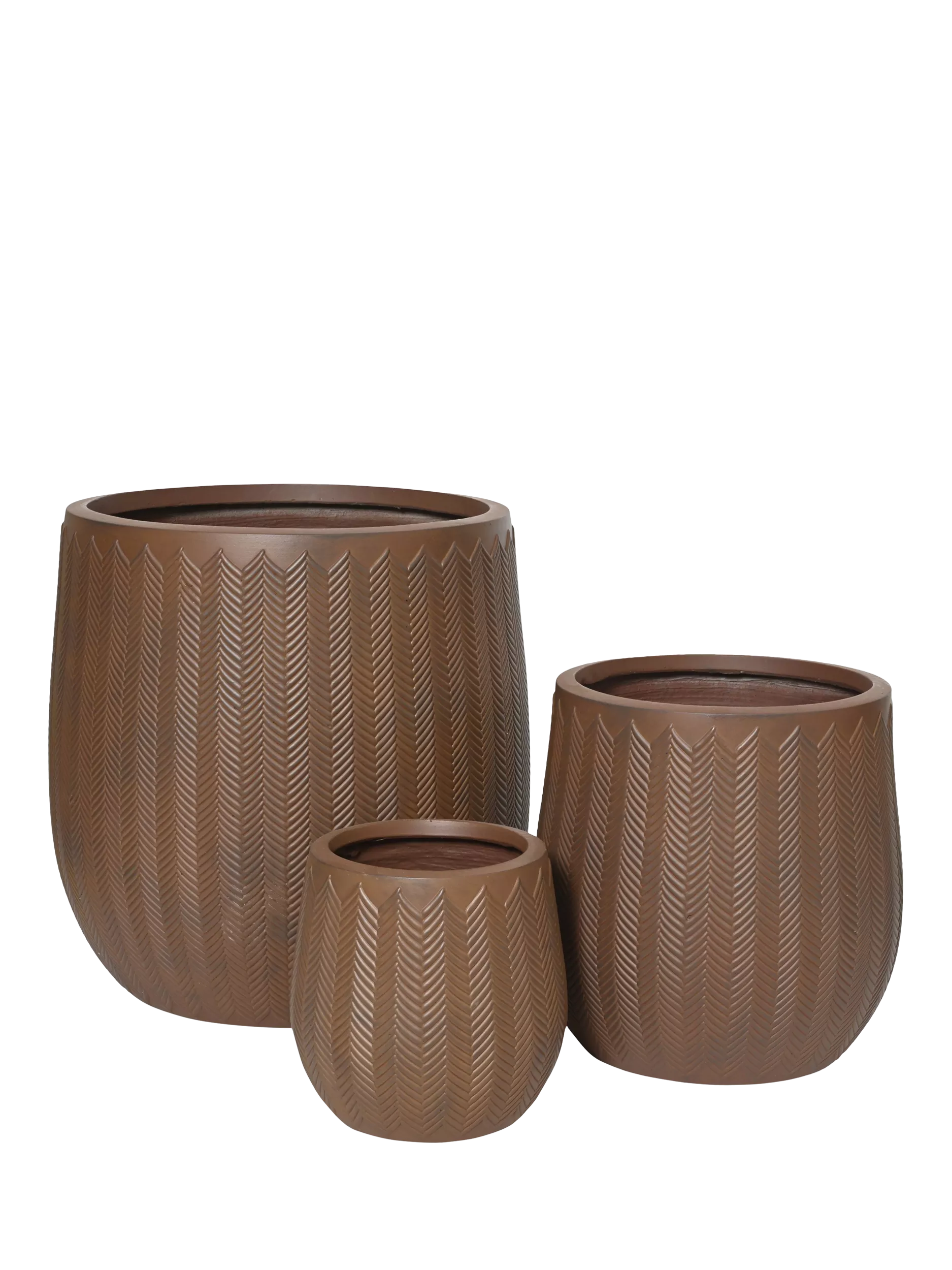 Kaemingk Annecy planters set of 3 rust (British brand)