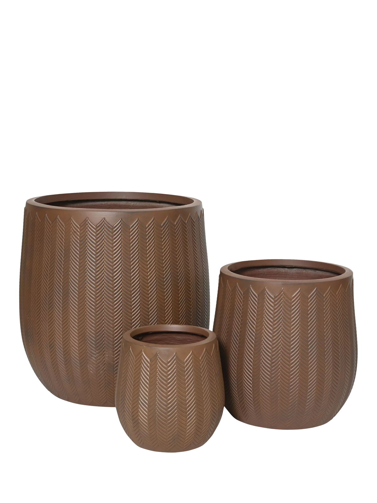 Kaemingk Annecy planters set of 3 rust (British brand)