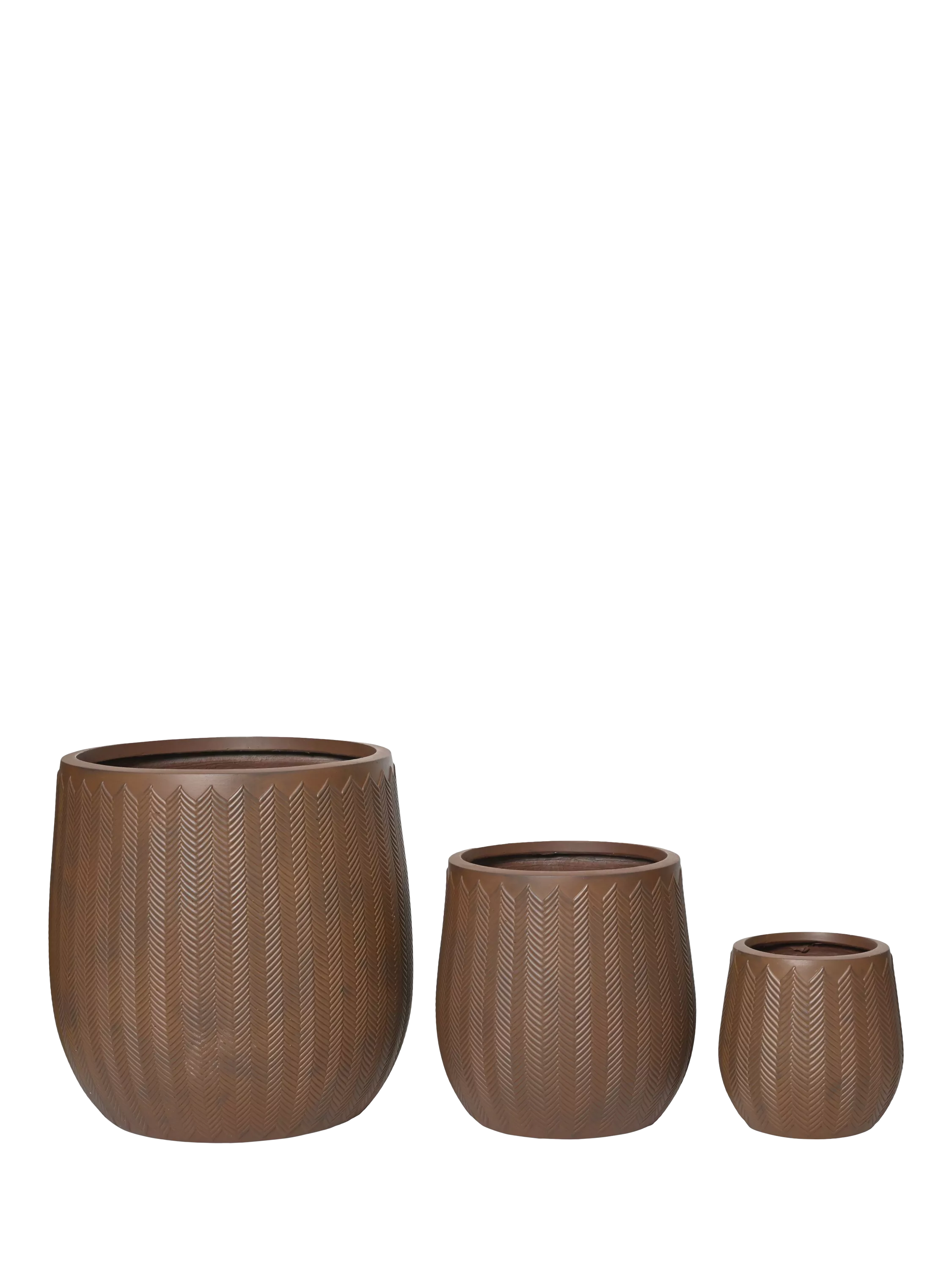 Kaemingk Annecy planters set of 3 rust (British brand)