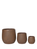 Kaemingk Annecy planters set of 3 rust (British brand)