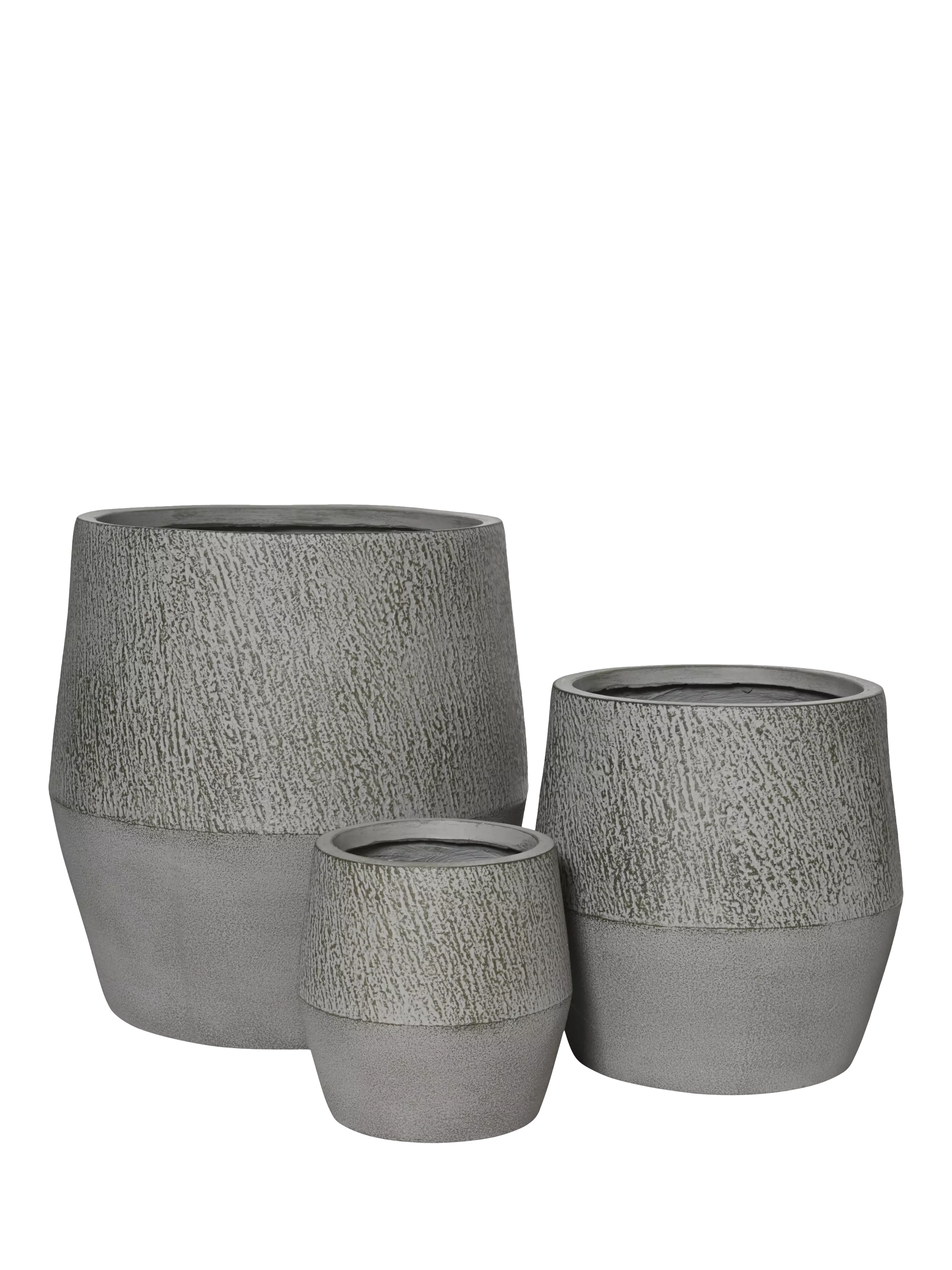 Kaemingk outdoor planters set of 3 grey, imported from the UK