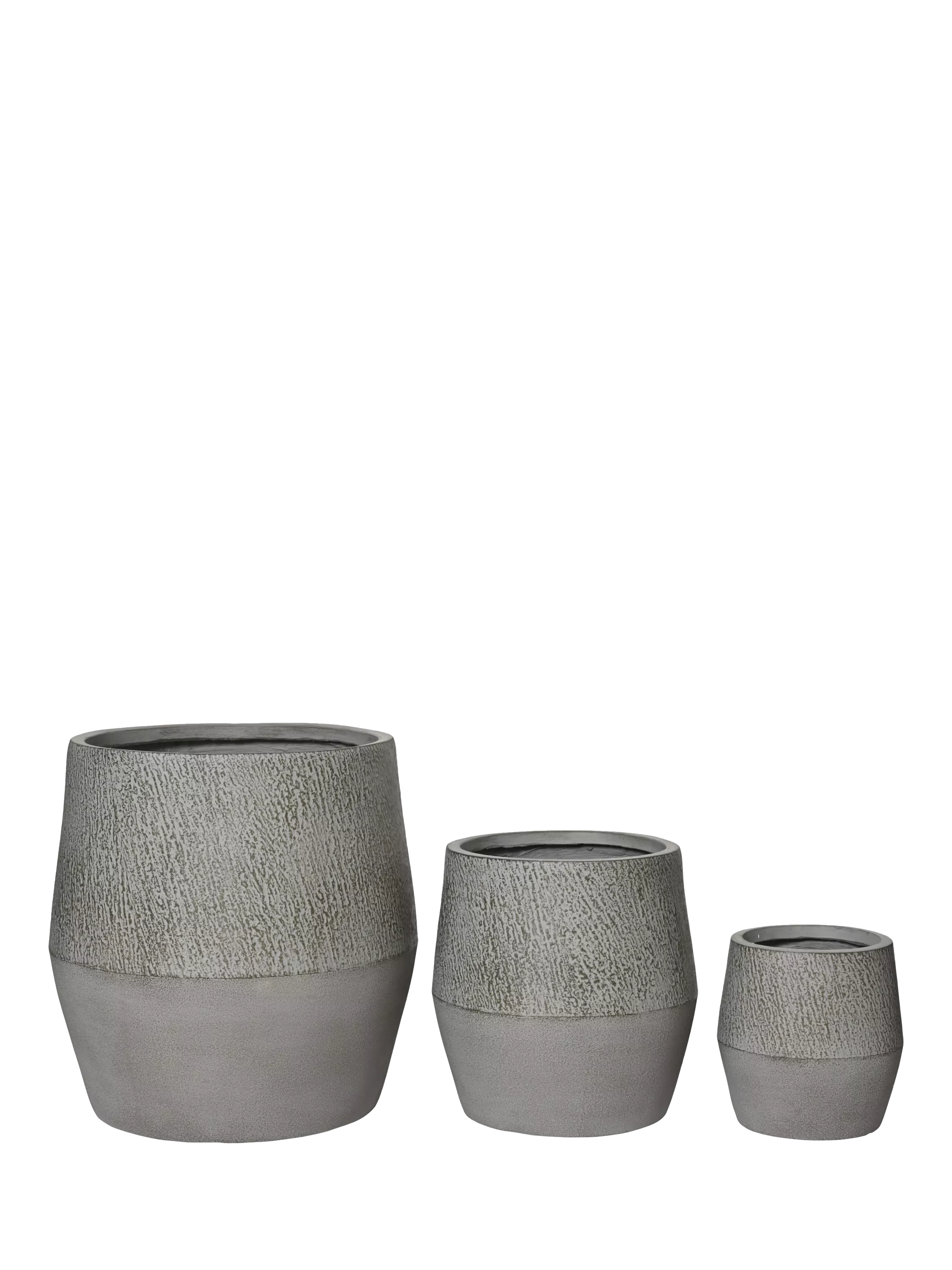 Kaemingk outdoor planters set of 3 grey, imported from the UK