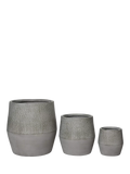 Kaemingk outdoor planters set of 3 grey, imported from the UK