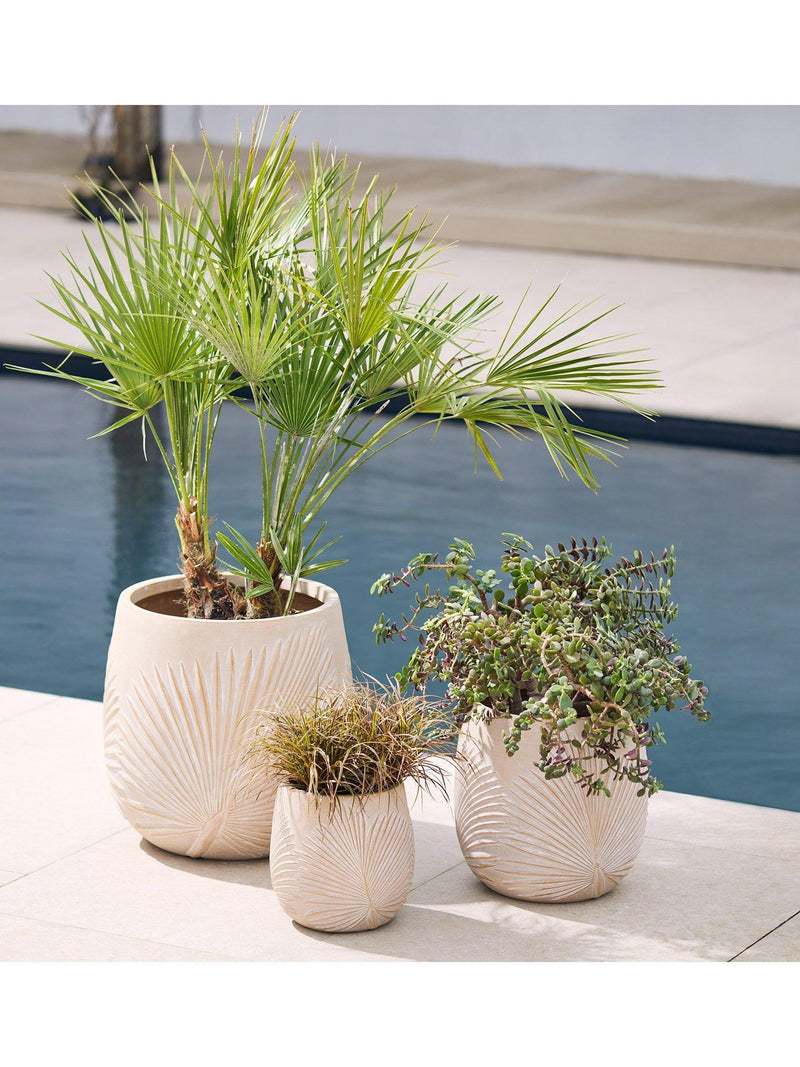 Kaemingk outdoor planters set of 3 natural - British product