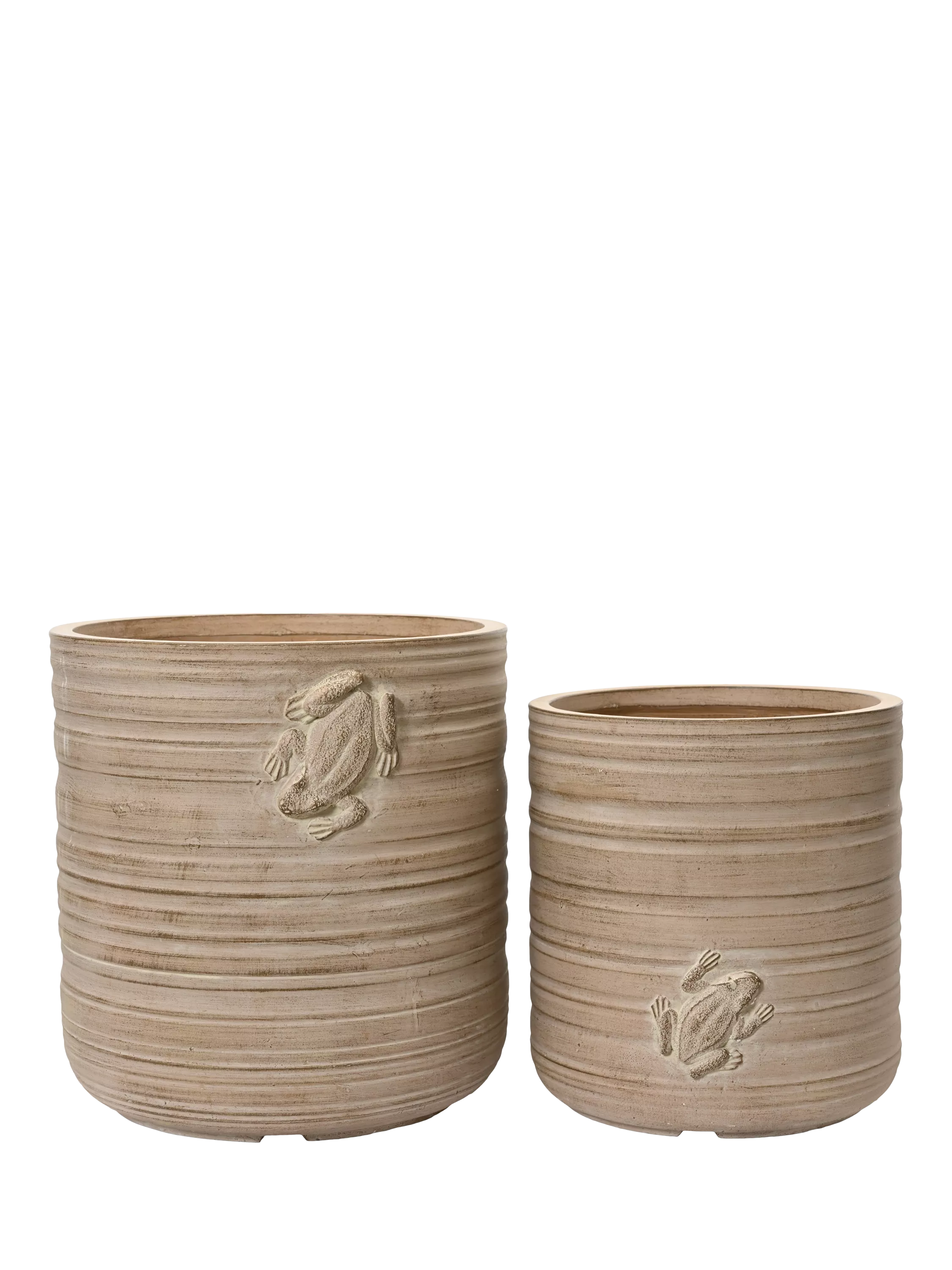 Kaemingk outdoor planters set of 2 natural, imported from the UK