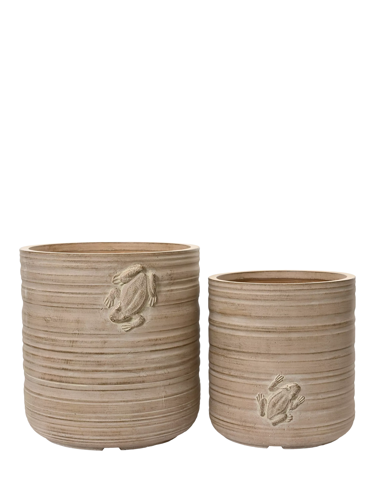 Kaemingk outdoor planters set of 2 natural, imported from the UK