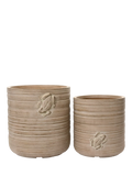 Kaemingk outdoor planters set of 2 natural, imported from the UK