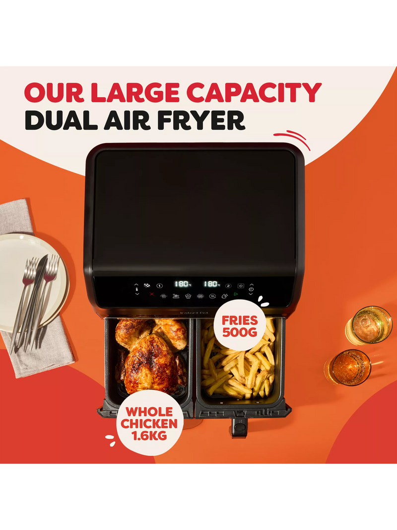 Instant Pot Vortex Dual air fryer 8L, imported from the UK