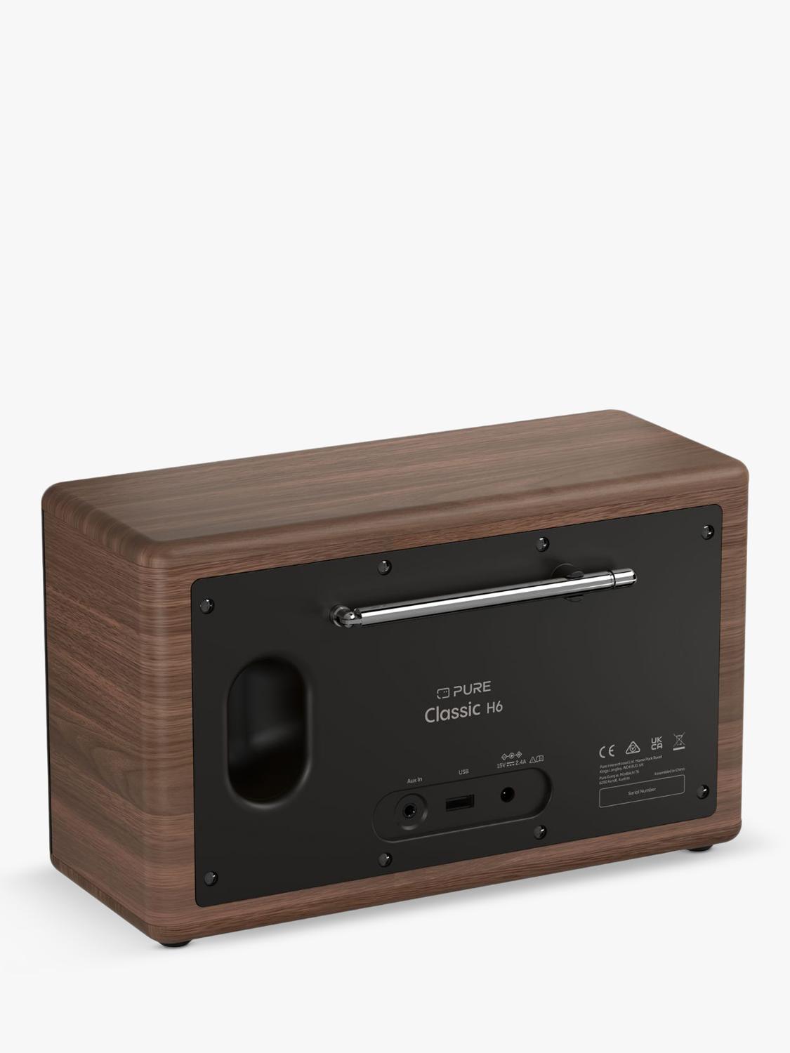 Pure Classic H6 stereo Bluetooth radio Walnut - British product