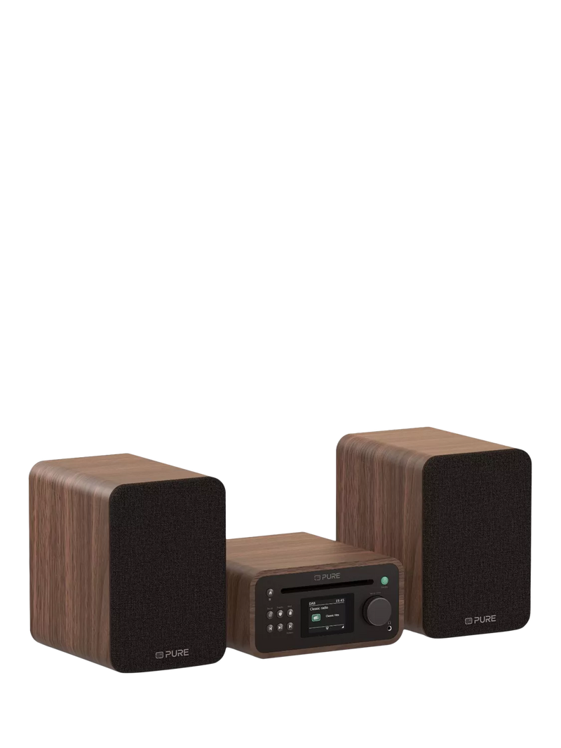 Pure Classic Stereo Mini radio in walnut - British product