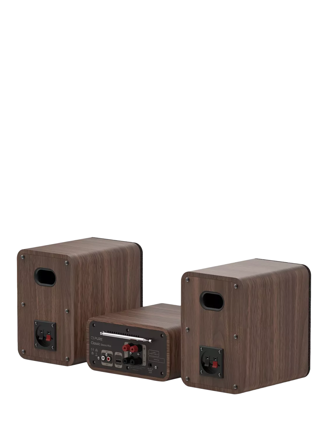 Pure Classic Stereo Mini radio in walnut - British product