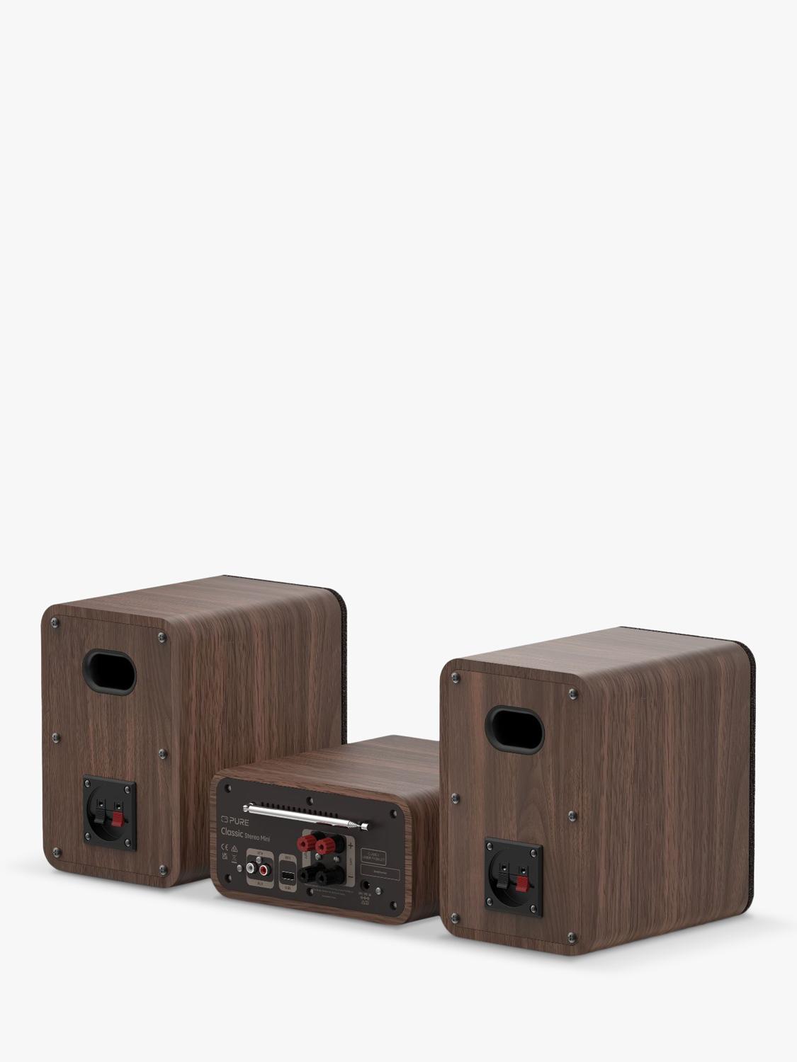 Pure Classic Stereo Mini radio in walnut - British product