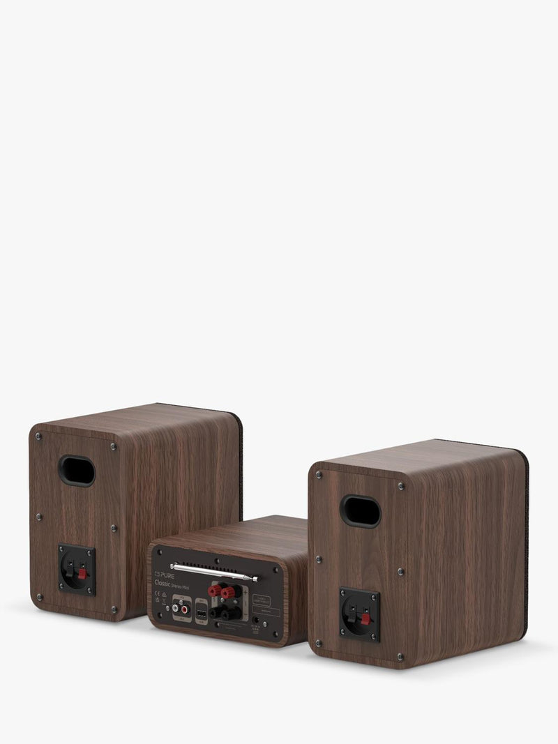 Pure Classic Stereo Mini radio in walnut - British product