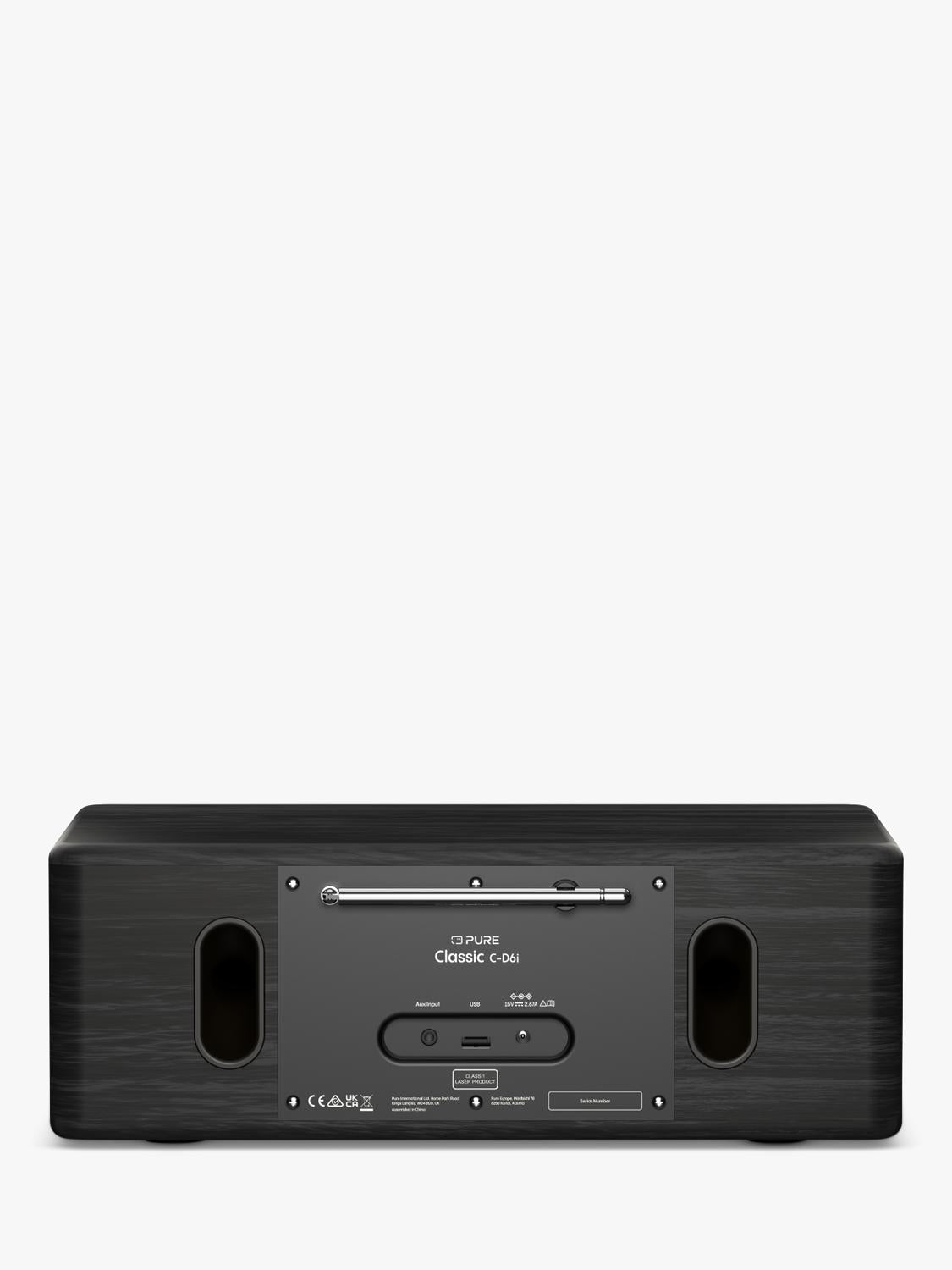 Pure Classic C-D6i DAB+ FM internet stereo system black (British brand)