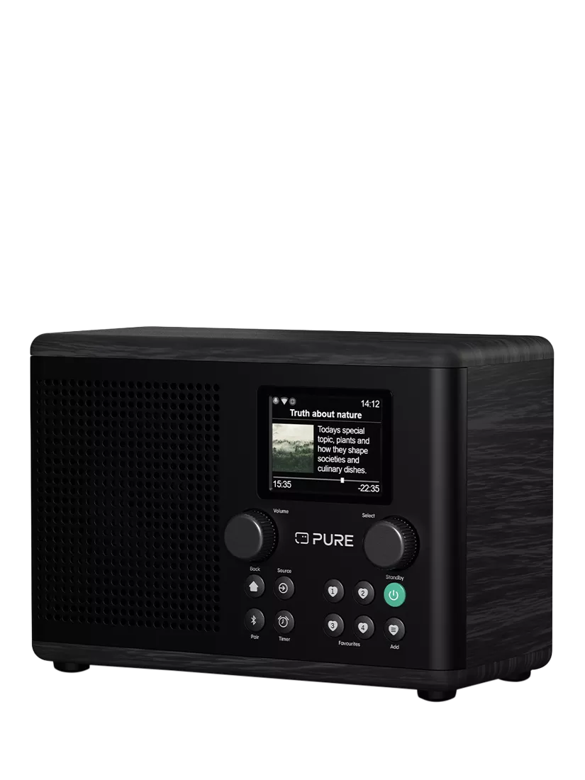 Pure Classic H4i DAB+/FM/Internet Bluetooth radio, black (British brand)