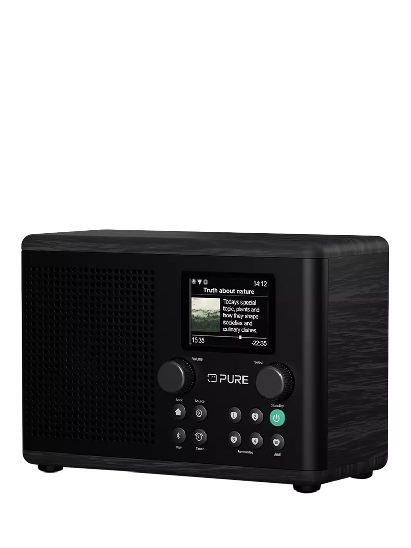 Pure Classic H4i DAB+/FM/Internet Bluetooth radio, black (British brand)