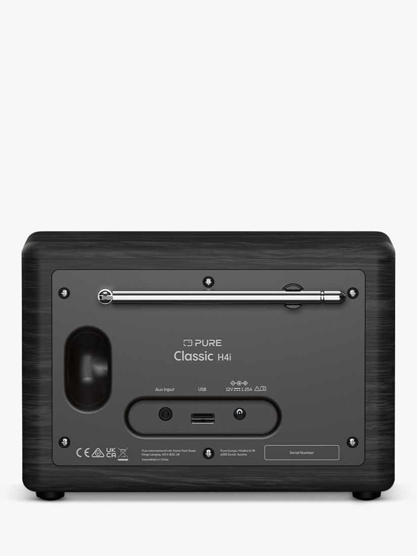Pure Classic H4i DAB+/FM/Internet Bluetooth radio, black (British brand)