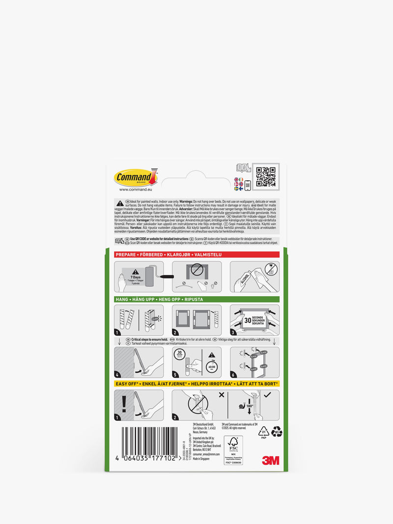 Command large picture hanging strips 7kg (British brand)