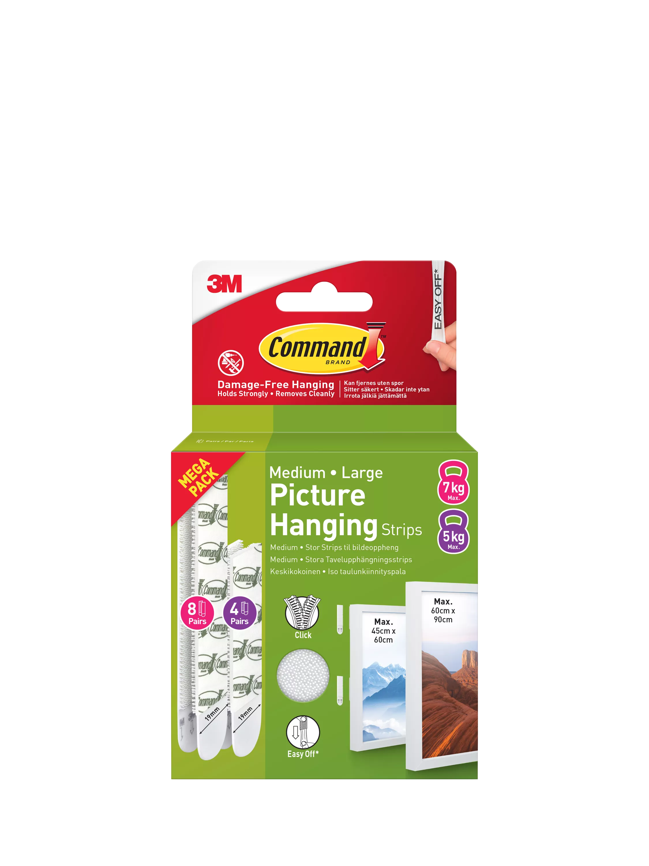 Command picture hanging strips medium and large - British product