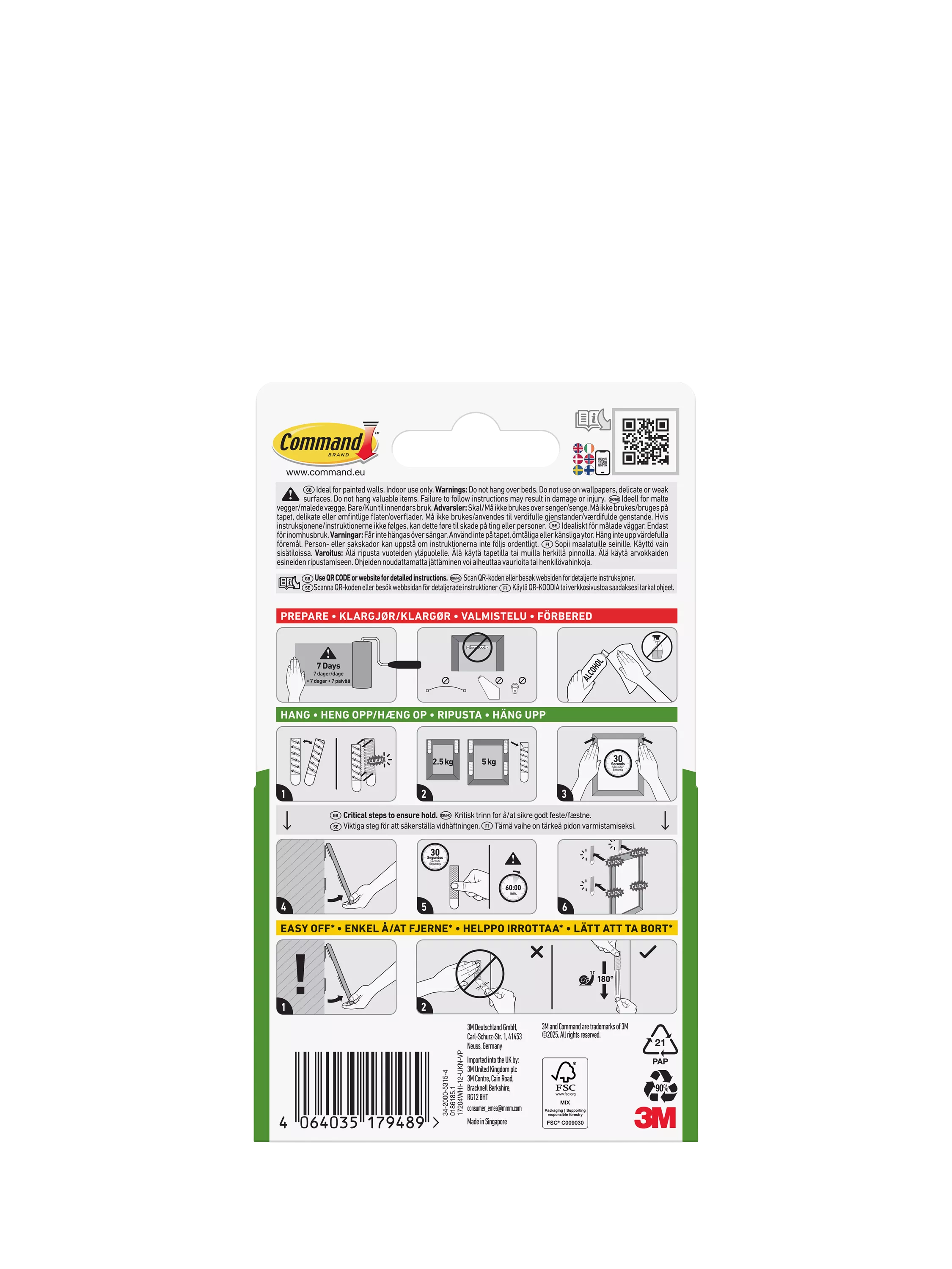 Command picture hanging strips mega pack 5kg (British brand)