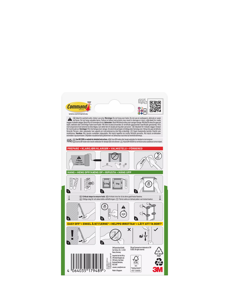 Command picture hanging strips mega pack 5kg (British brand)