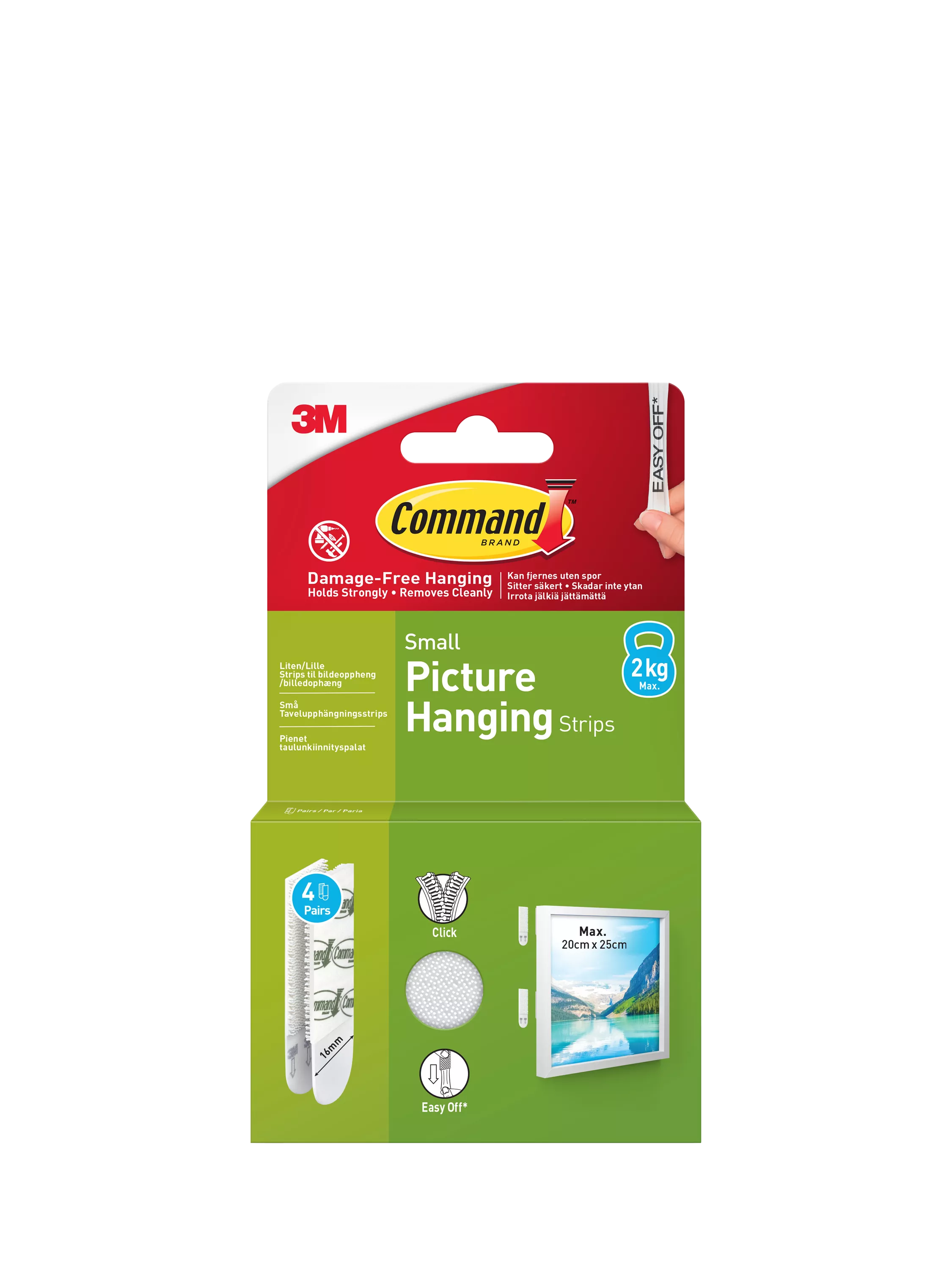 Command small picture hanging strips 2kg (British brand)