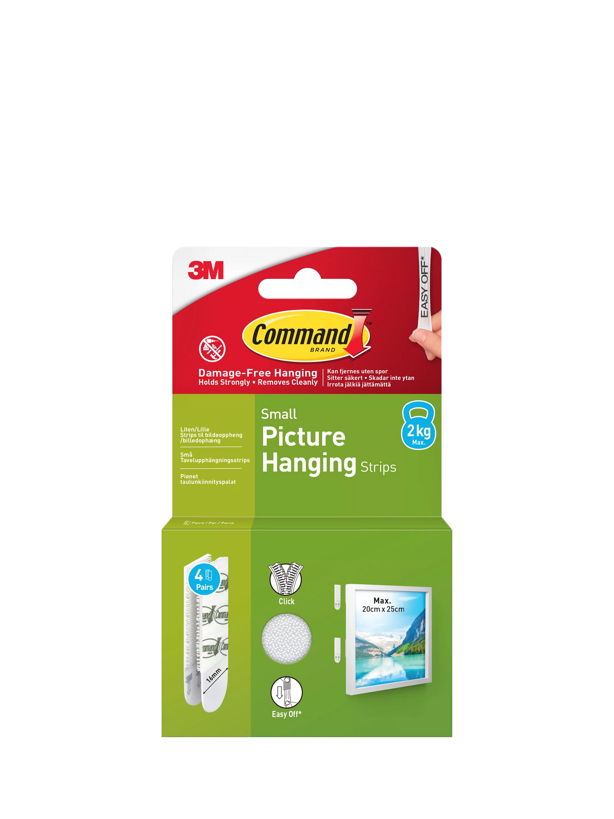 Command small picture hanging strips 2kg (British brand)