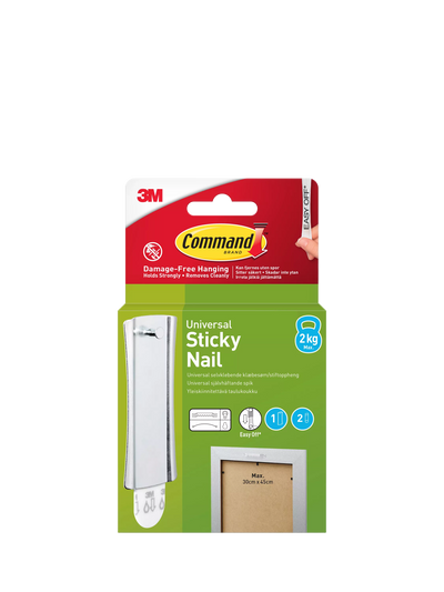 John Lewis Command Universal Sticky Nail Damage-Free Frame Hanger, 2kg- Buy online at McGrocer