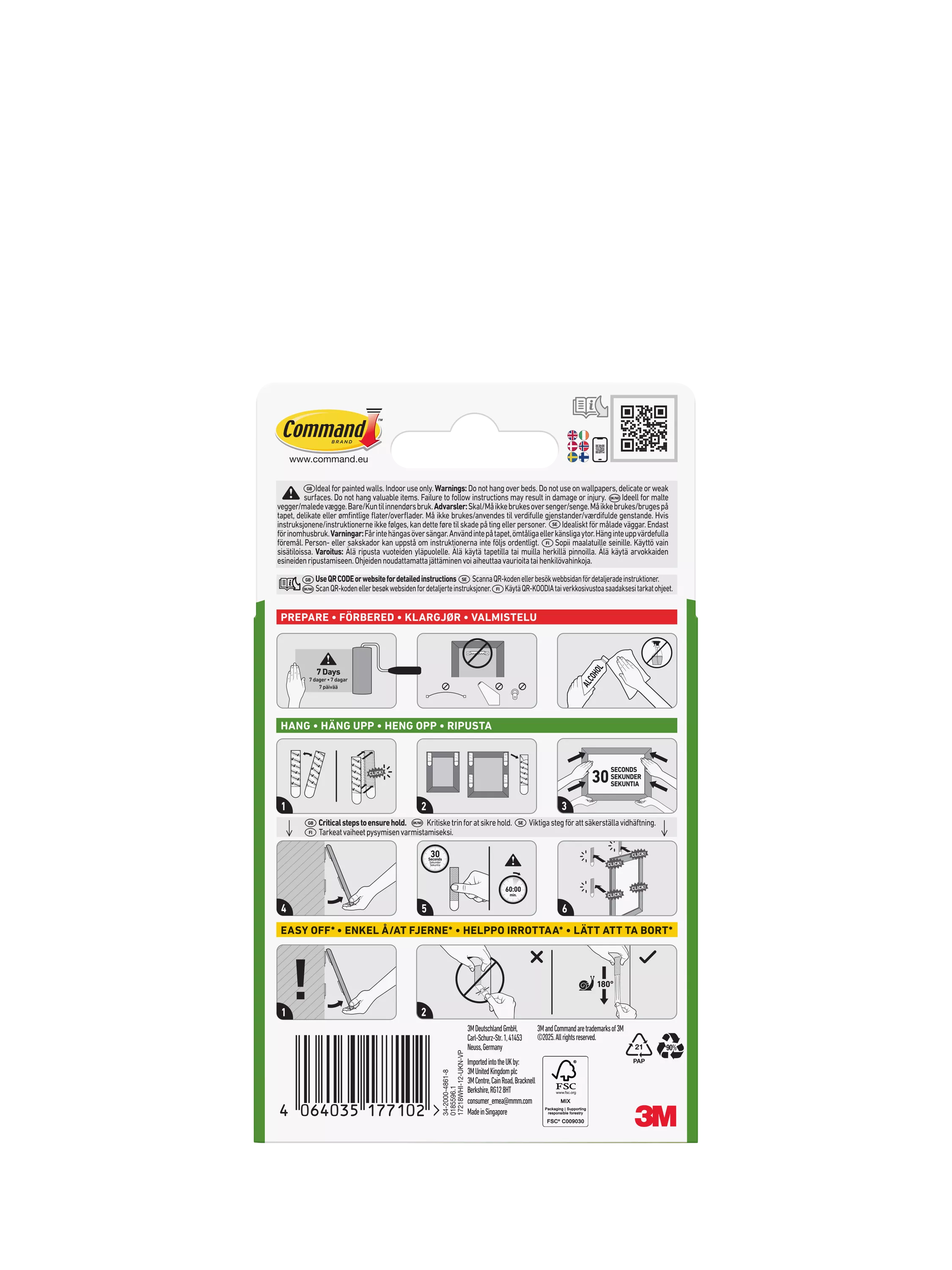 Command picture hanging strips large extra large kit (British brand)