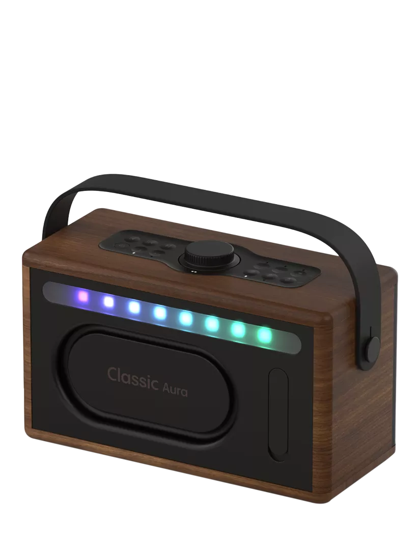 Pure Classic Aura Bluetooth speaker, Walnut (British brand)