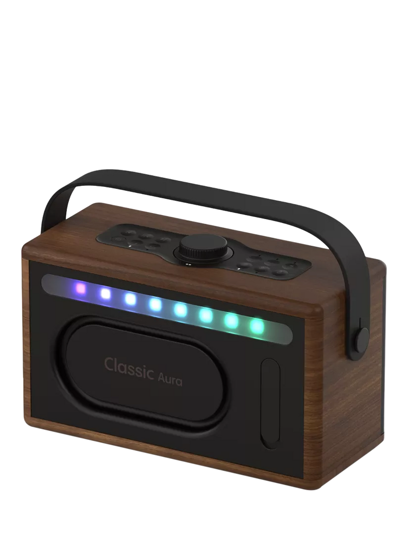 Pure Classic Aura Bluetooth speaker, Walnut (British brand)