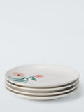 John Lewis fine china cake plate set of 4 floral design 15.4cm - British product