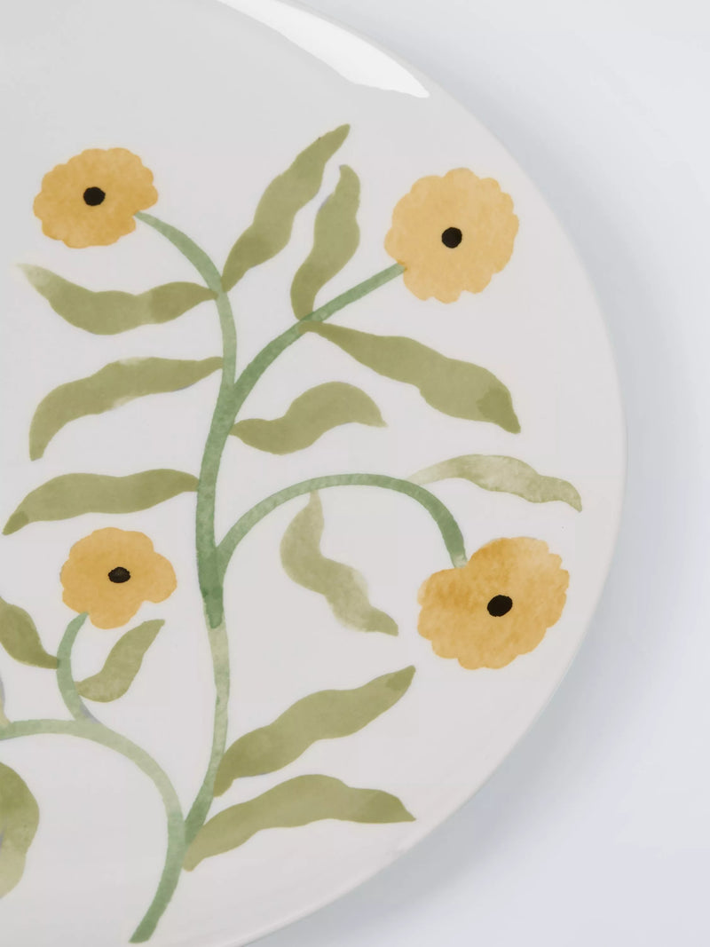 John Lewis fine china dinner plate 26.7cm with floral design - British product